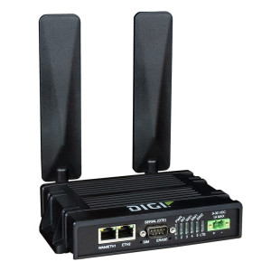 Digi IX20 Cat 7 LTE-Advanced Router with Digi 360, GNSS, WiFi optional, 2 ethernet